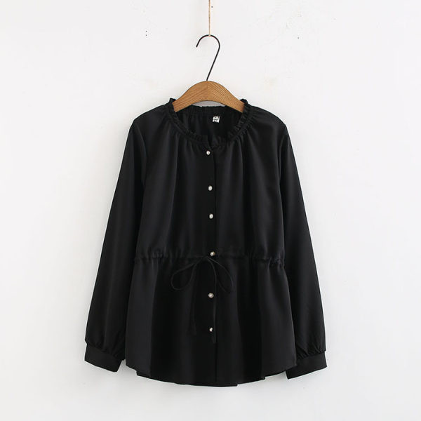 Női alkalmi ing gombokkal és nyakkendőkkel három színben