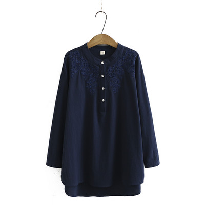 Női alkalmi ing kerek nyakkivágással