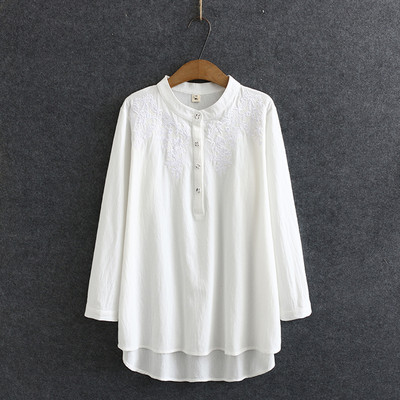 Női alkalmi ing kerek nyakkivágással