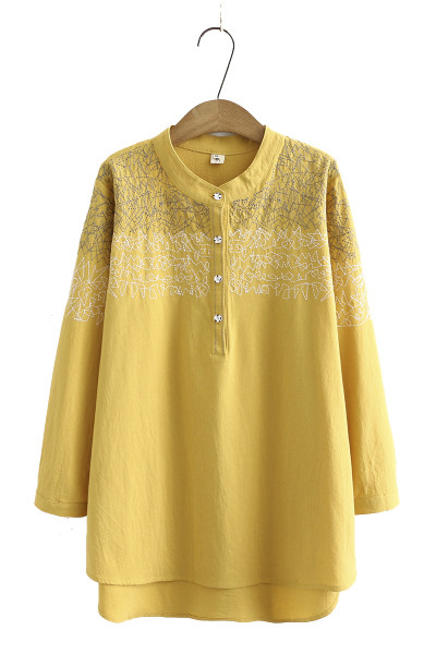 Női alkalmi ing kerek nyakkivágással