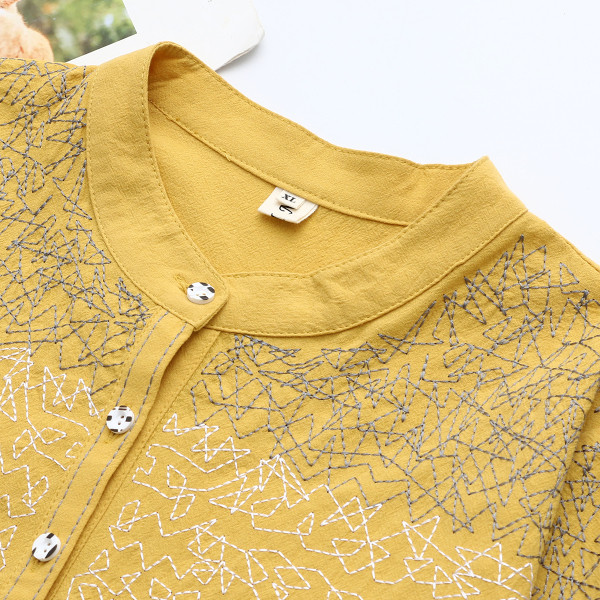 Női alkalmi ing kerek nyakkivágással