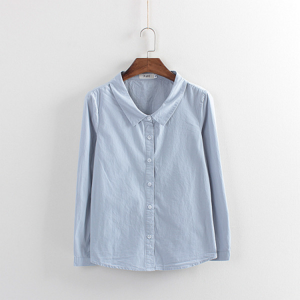 Naiste vabaaja särk ebastandardse kraega