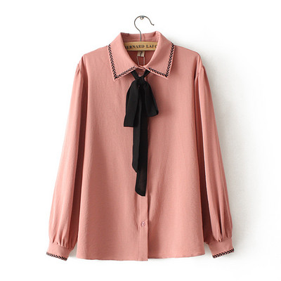 Naiste särk mitmes värvitoonis paela ja kraega