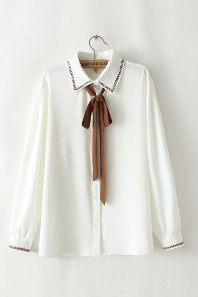 Naiste särk mitmes värvitoonis paela ja kraega