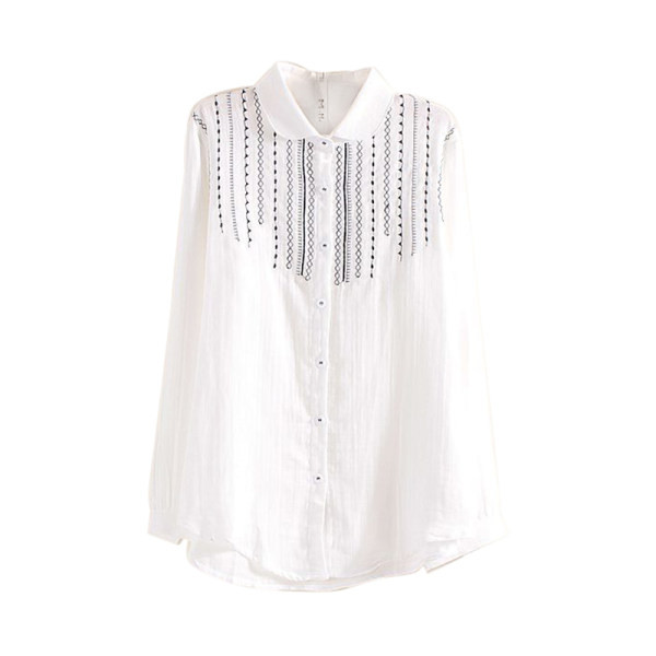 Alkalmi női ing hímzéssel