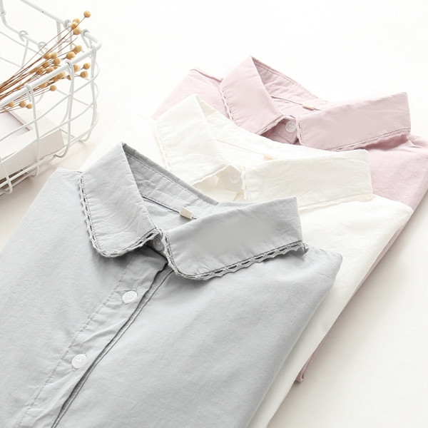 Uue mudeli klassikalise kraega naiste särk - kaks mudelit