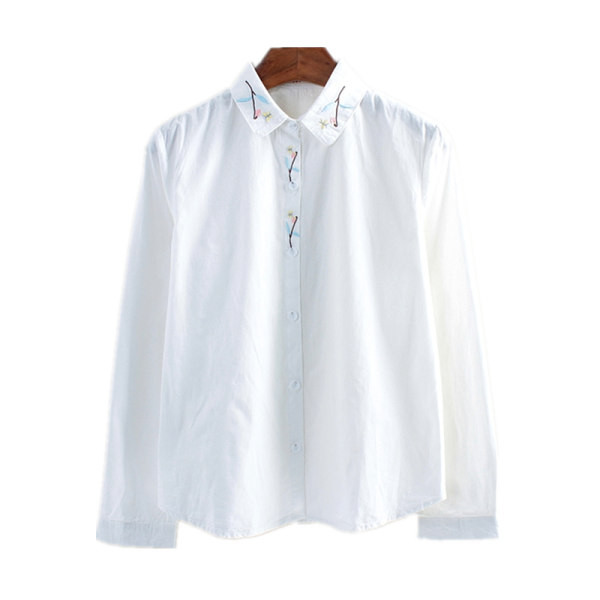 Női alkalmi ing hímzéssel