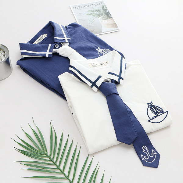 Modern női ing klasszikus gallérral és nyakkendővel