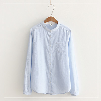 Női csíkos ing ovális nyakkivágással