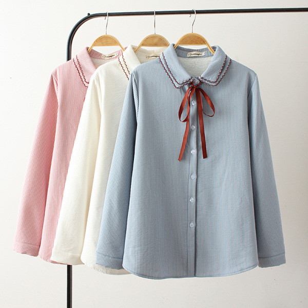 Női alkalmi ing szalaggal és gombokkal több színben