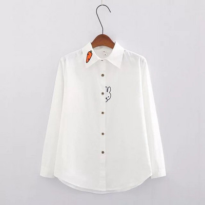 Moderna ženska košulja - s vezom i klasičnim ovratnikom