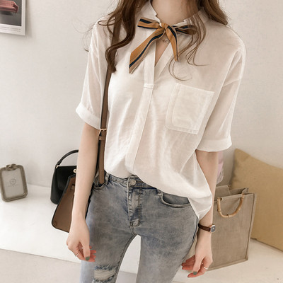 Modern női ing zsebbel