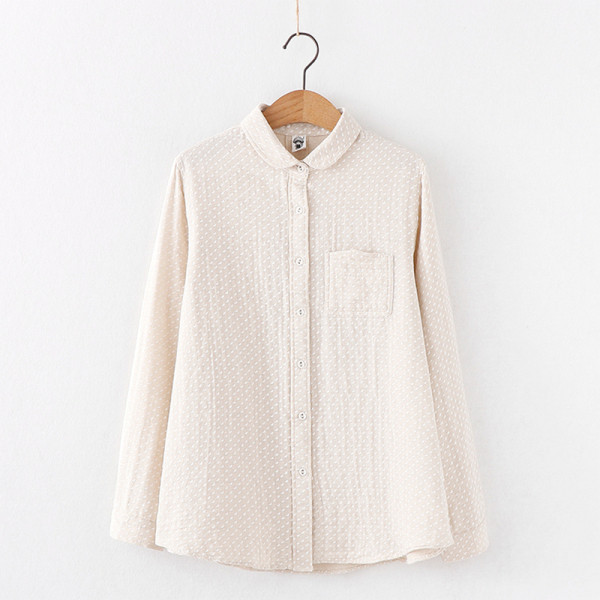 Košulja besplatnog uzorka na točkice u tri boje