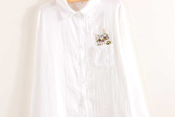 Pamut ing zsebbel és hímzéssel