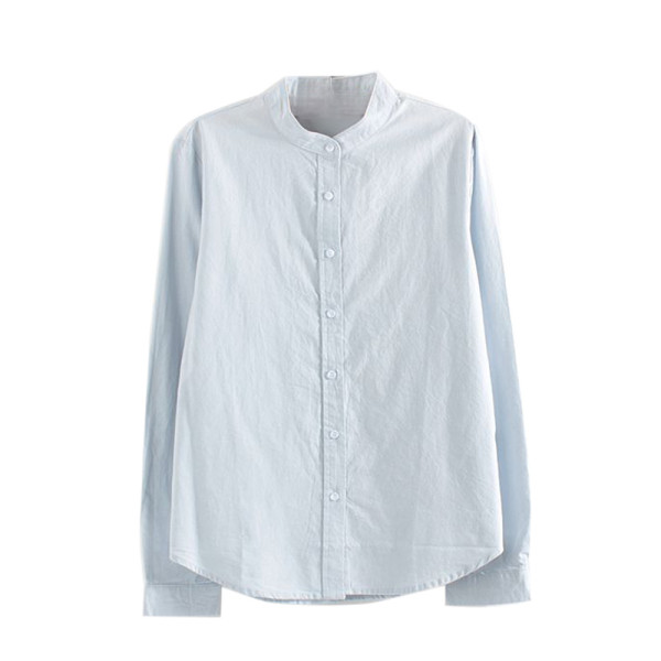 Sima ing modell alacsony gallérral és gombokkal