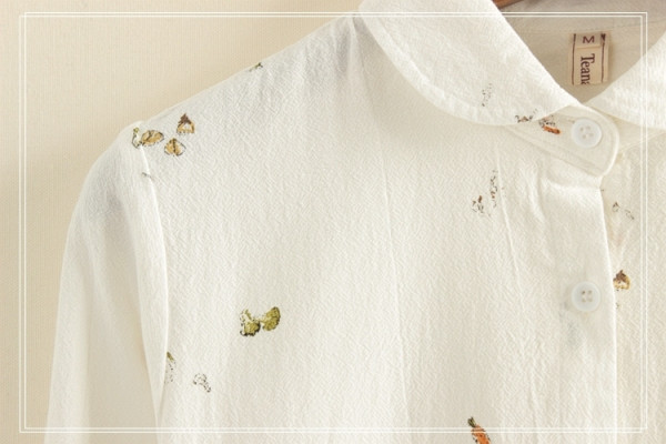 Női pamut ing színes nyomattal