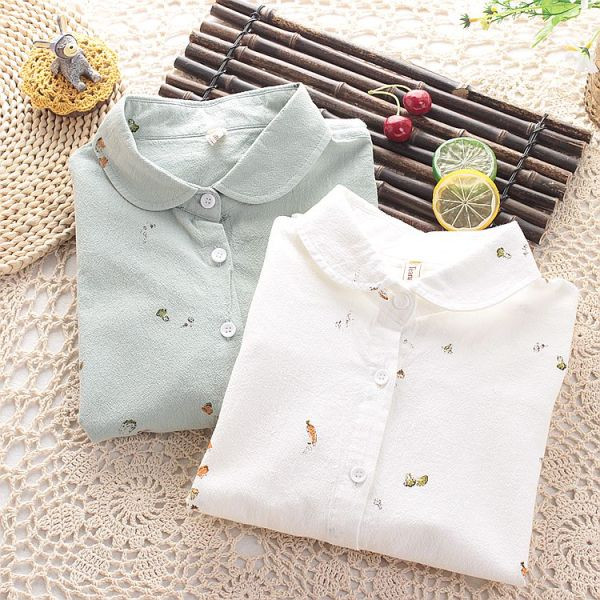 Női pamut ing színes nyomattal