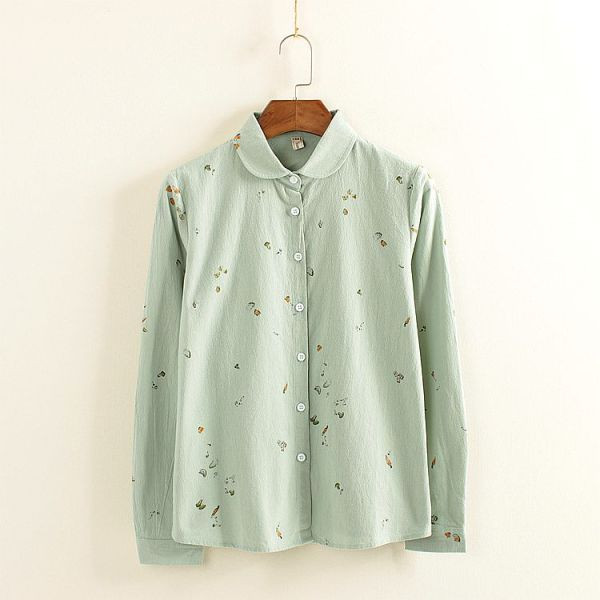 Női pamut ing színes nyomattal