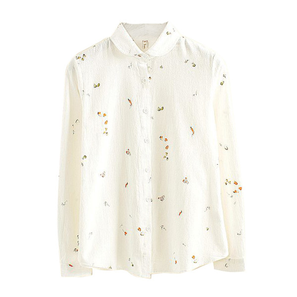 Női pamut ing színes nyomattal