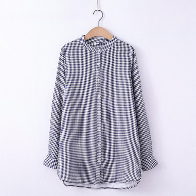 Ruuduline puuvillase särgi lai mudel