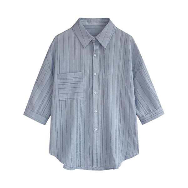 Modern női ing - széles, zsebes modell