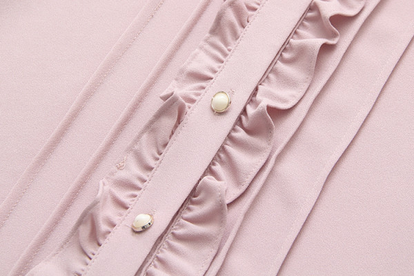 Női alkalmi ing szalaggal és klasszikus gallérral, három színben