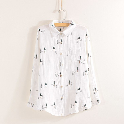 Női pamut ing színes nyomattal