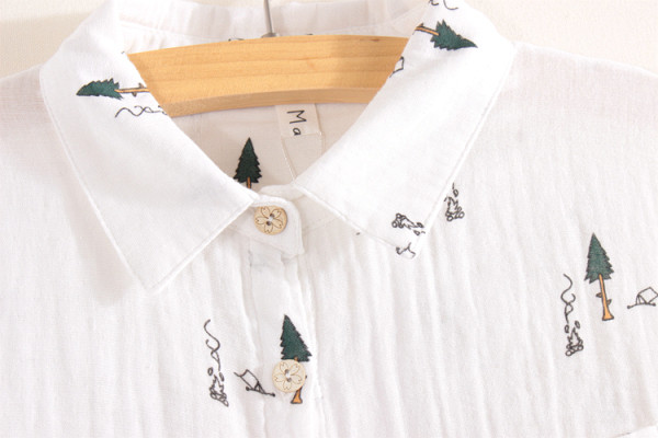 Női pamut ing színes nyomattal