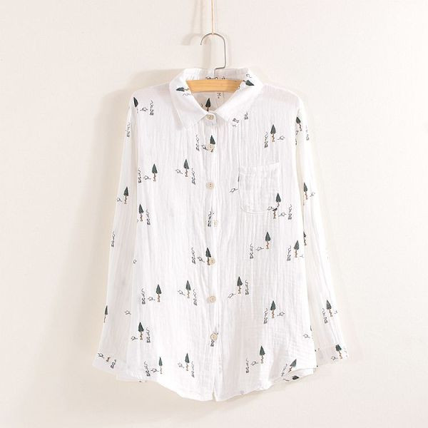 Női pamut ing színes nyomattal