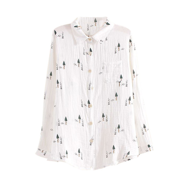 Női pamut ing színes nyomattal