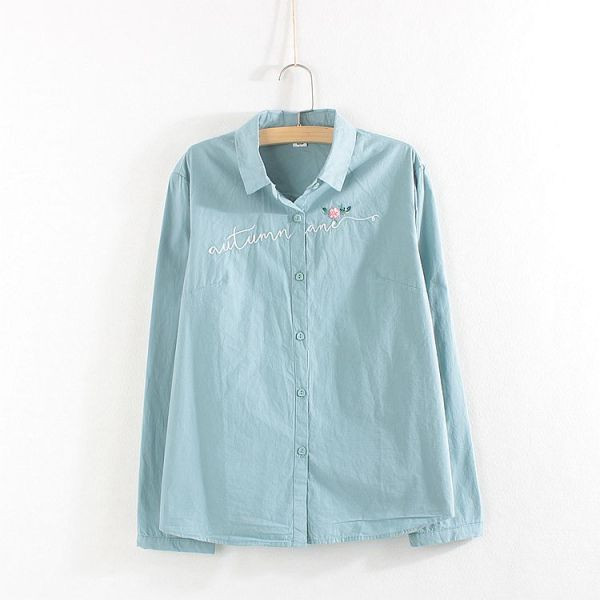 Női ing hímzett felirattal