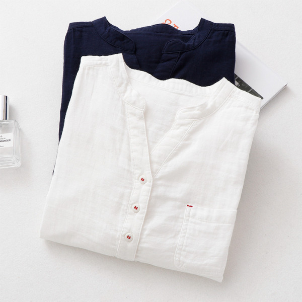 Női alkalmi ing spitz nyakkivágással