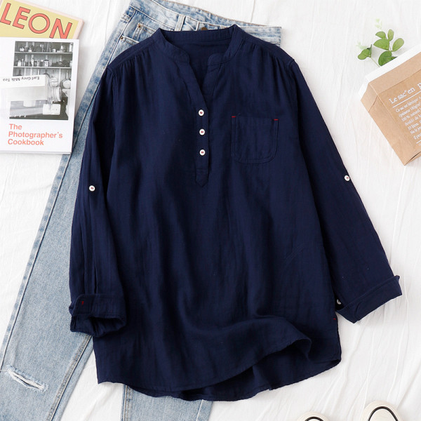 Női alkalmi ing spitz nyakkivágással