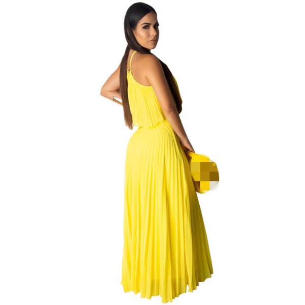 Moodne naiste topi ja plisseeritud seeliku komplekt