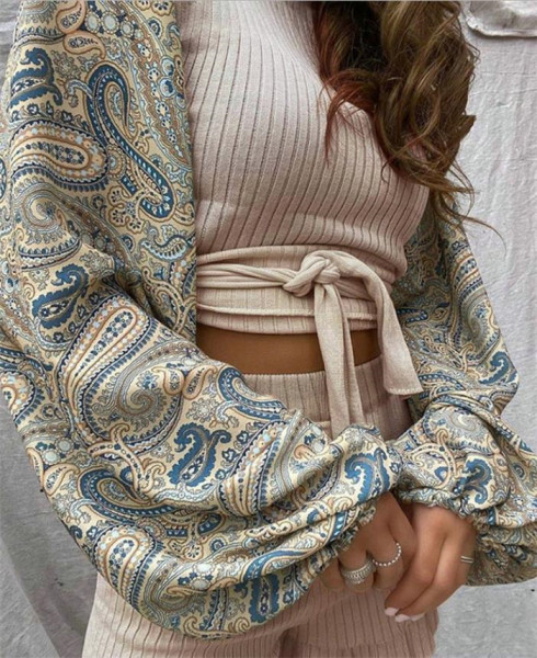 Női kordbársony dzsörzé - blúz és rövidnadrág