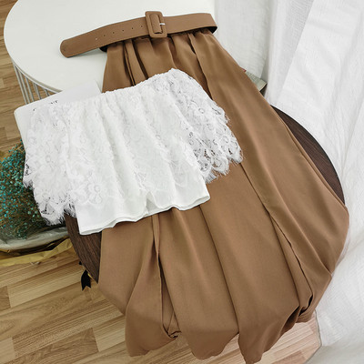 Moodne naiste komplekt kahest osast - püksid ja pluus