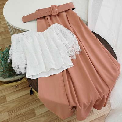 Moodne naiste komplekt kahest osast - püksid ja pluus