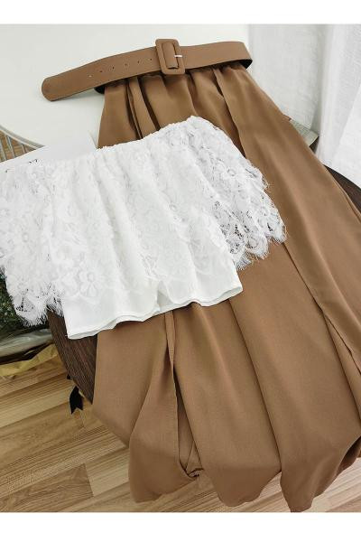 Moodne naiste komplekt kahest osast - püksid ja pluus