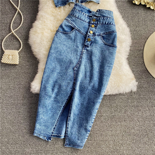 Γυναικείο casual τζιν σε μπλε χρώμα