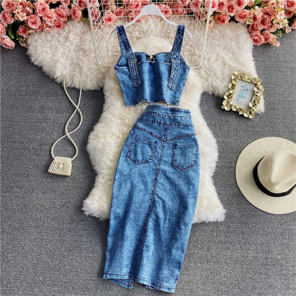 Γυναικείο casual τζιν σε μπλε χρώμα