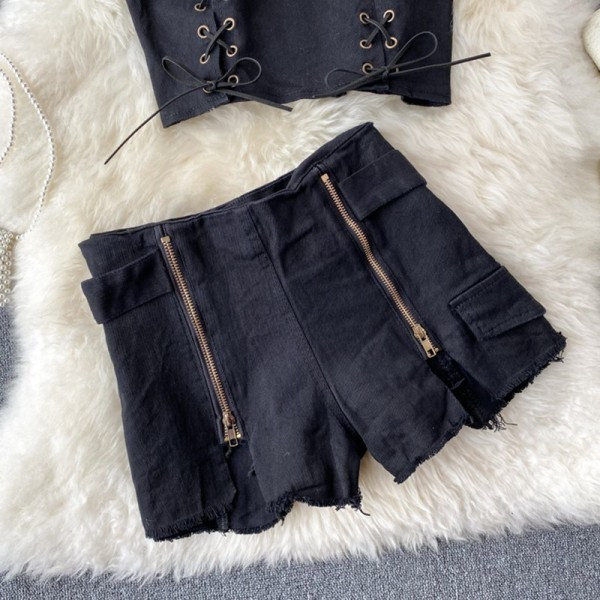 Ежедневен дамски дънков комплект от две части