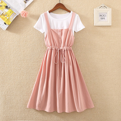 Casual γυναικείο σετ - φόρεμα  και μπλουζάκι