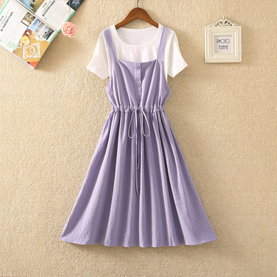 Casual γυναικείο σετ - φόρεμα  και μπλουζάκι