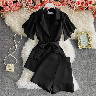 Új modell női szett bézs és fekete színben