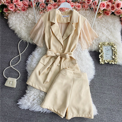 Új modell női szett bézs és fekete színben