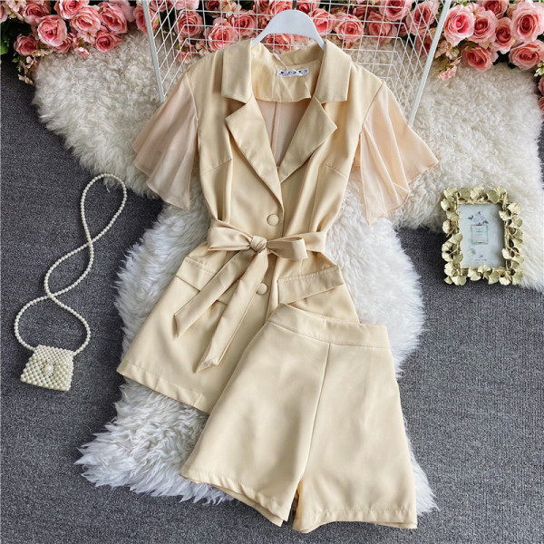 Új modell női szett bézs és fekete színben