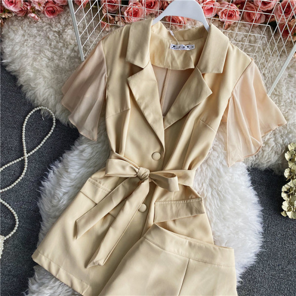 Új modell női szett bézs és fekete színben