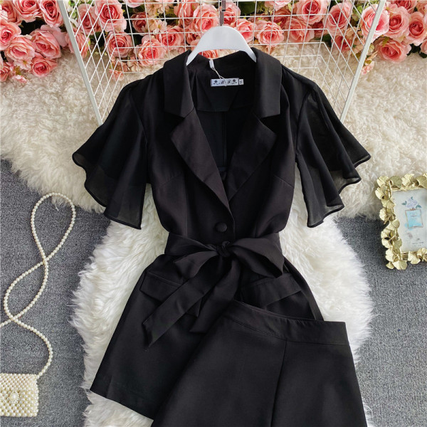 Új modell női szett bézs és fekete színben