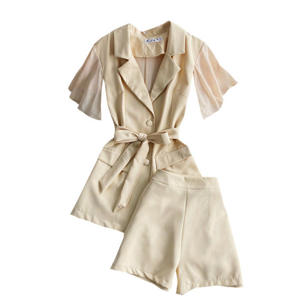 Új modell női szett bézs és fekete színben