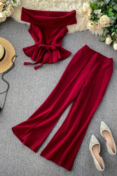 Modern női set-tank felső és nadrág